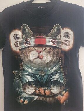 Caballo "Sushi Cat Chef" Glow-in-the-Dark Graphic Tee